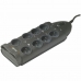 Schuko 8 начина многофункционален адаптер за контакт INFOSEC S8 Черен