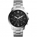 Horloge Heren Fossil FS5384 Zwart Zilverkleurig