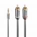 Audio Jack (3.5mm) to 2 RCA Cable LINDY 35333