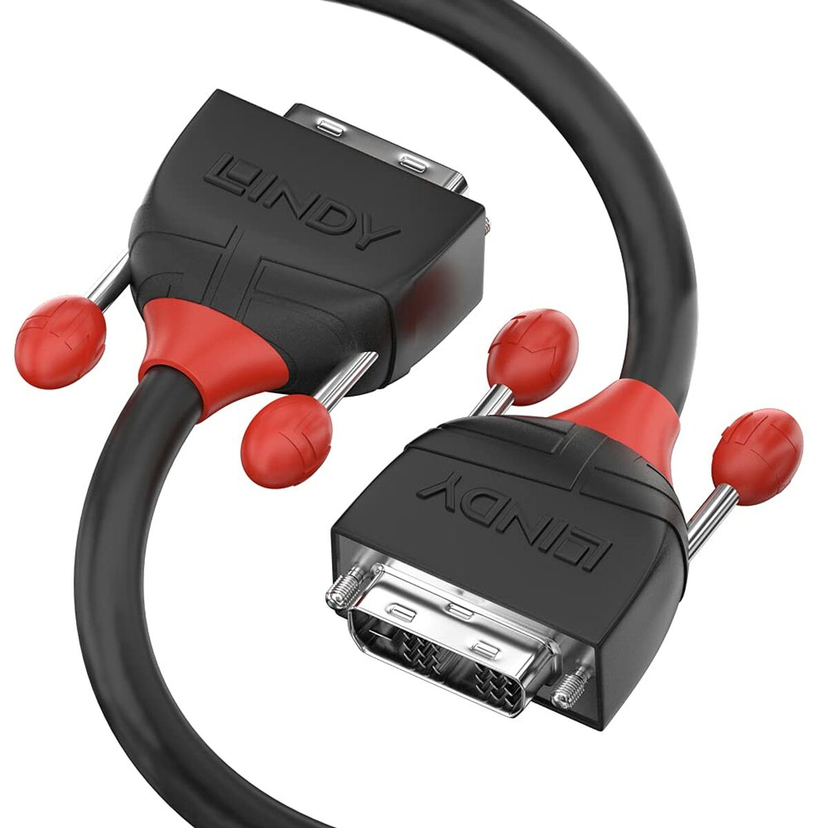 DVI-Kabel LINDY 3 m Sort