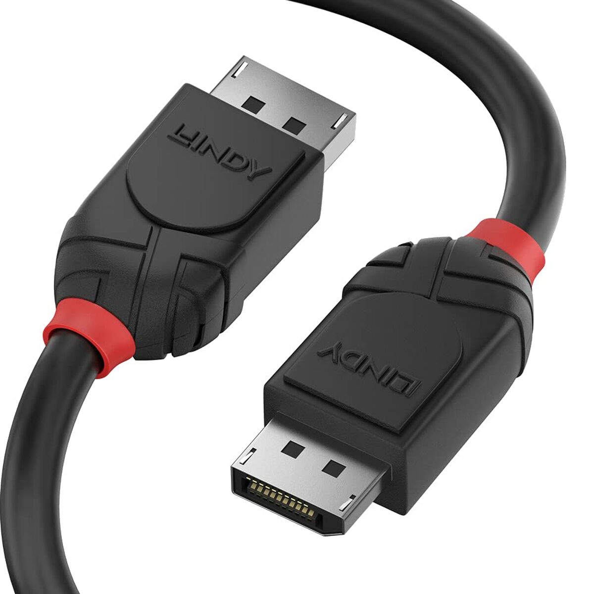 DisplayPort-kabel LINDY 2 m Sort