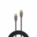 Kabel USB C LINDY 36872 2 m Črna Siva