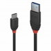 USB A uz USB C Kabelis LINDY 36916 Melns 1 m