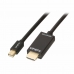 Adapter Mini DisplayPort auf HDMI LINDY 36927 Schwarz