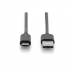 USB A to USB C Cable Digitus by Assmann AK-300148-030-S Black 3 m