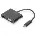 Adapter USB C naar VGA/HDMI Digitus DA-70858
