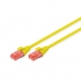 UTP категория 6 твърд мрежови кабел Digitus by Assmann DK-1617-050/Y Жълт 5 m