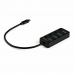 USB Hub Startech HB30C4AIB Sort
