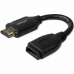 HDMI Kabel Startech HD2MF6INL 15 cm Černý