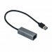 USB–Ethernet Adapter i-Tec U3METALGLAN Fekete