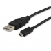 USB A - USB C kabelis Equip 12888107 Juoda 1 m