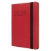 Dagbok Finocam Flexi 2024 Rød 11,8 x 16,8 cm