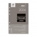 Náhradná strana pre agendu Finocam Open R597 2024 Biela 11,7 x 18,1 cm