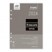 Ανταλλακτικό για ατζέντα Finocam Open R1097 2024 Λευκό 15,5 x 21,5 cm