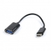 Adapter USB C v USB GEMBIRD A-OTG-CMAF2-01 Črna 20 cm 200 cm