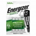 Laddningsbara Batterier Energizer AAA-HR03 AAA HR03