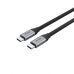 Cable USB C Unitek C14082ABK Black 1 m