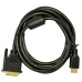 HDMI til DVI-kabel Akyga AK-AV-11 Sort 1,8 m