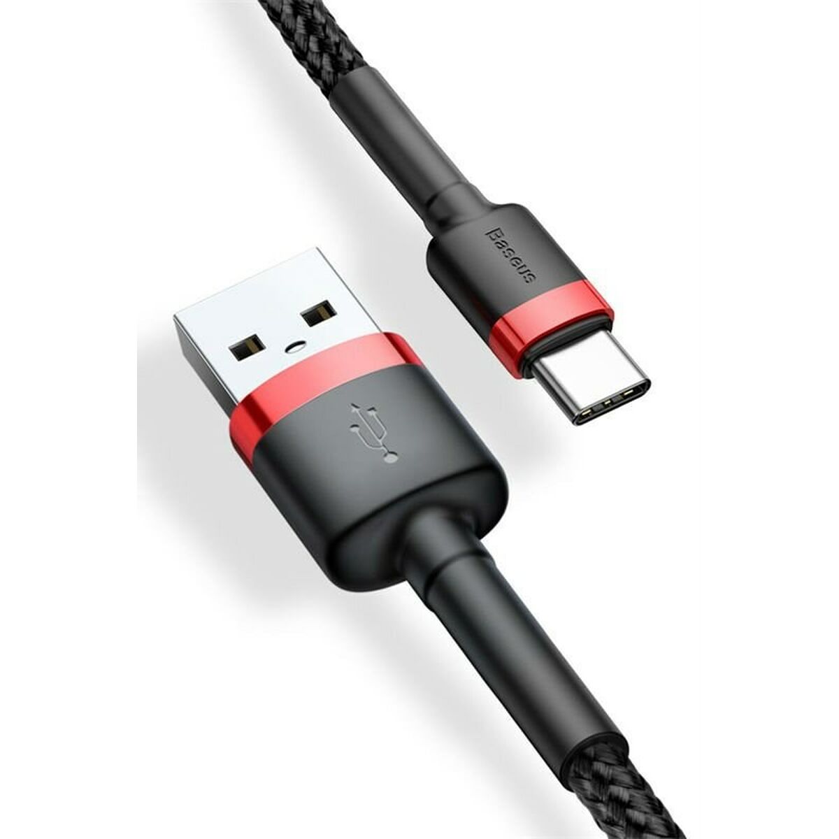 USB A til USB C-kabel Baseus Cafule Sort 2 m