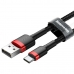 USB A til USB C-kabel Baseus Cafule Sort 2 m