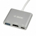 Hub USB Ibox IUH3CFT1 Blanc Argenté