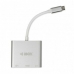 USB Hub Ibox IUH3CFT1 Hvid Sølvfarvet