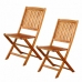 πτυσσόμενη καρέκλα Aktive ACACIA x2 46 x 89 x 59 cm