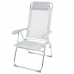 Cadeira de Campismo Acolchoada Aktive Reclinável Cinzento 44 x 101 x 55 cm