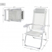Folding Chair Aktive Reclining Grey 44 x 101 x 55 cm