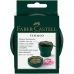 Ποτήρι Faber-Castell Clic & Go Εύκαμπτο Σκούρο πράσινο 6 Τεμάχια
