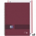 Notebook Oxford European Book Write&Erase Burgundy A4 (5 Units)