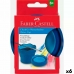 Bicchiere Faber-Castell Clic & Go Pieghevole Azzurro 6 Pezzi