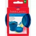 Bicchiere Faber-Castell Clic & Go Pieghevole Azzurro 6 Pezzi