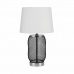 Lámpara de mesa DKD Home Decor Plateado Negro Dorado Metal Blanco 220 V 50 W 28 x 28 x 47 cm (2 Unidades)