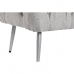 Bench Home ESPRIT Grey Silver Polyester Metal 103 x 46 x 42 cm