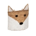 Krepšys Fox Balta Juoda Rusvai gelsva Natūralus pluoštas 30 x 11 x 33 cm