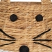 Basket Cat White Black Beige Natural Fibre 41 x 41 x 38 cm