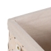 zestaw koszyków Biały Drewno Materiał 39,5 x 30 x 24 cm (3 Sztuk)