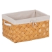Basket set Natural Wood Fabric 39,5 x 30 x 24 cm (3 Units)