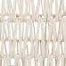 Conjunto de Cestos Branco Corda 45 x 35 x 36 cm (3 Peças)