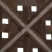 Σετ Καλαθιών Καφέ Ξύλο 52 x 52 x 11,5 cm (3 Μονάδες)