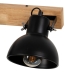 Nástěnná lampa Černý Béžový Dřevo Železo A 220-240 V 36 x 21 x 17 cm