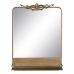 Stensko ogledalo Zlat Kristal Železo 62 x 16 x 65 cm