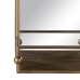 Τοίχο καθρέφτη Χρυσό Κρυστάλλινο Σίδερο 54 x 16,5 x 51 cm