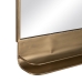 Stensko ogledalo Zlat Kristal Železo 62 x 16 x 65 cm
