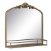 Nástěnné zrcadlo Zlatá Sklo Železo 59 x 14,5 x 63 cm