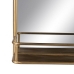 Stensko ogledalo Zlat Kristal Železo 59 x 14,5 x 63 cm
