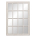 Wandspiegel Weiß Holz Kristall Paulonia-Holz Fenster 70 x 3,5 x 100 cm