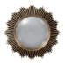 Nástenné zrkadlo Čierna Zlatá Živica Polyesterová živica 30 x 1,8 x 30 cm