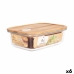Hermetická obědová krabice Santa Clara Bambus Obdélníkový 1,5 L (6 kusů)